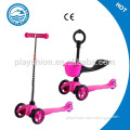 3 in 1 mini kick scooter with adjustable T-bar and O-bar
